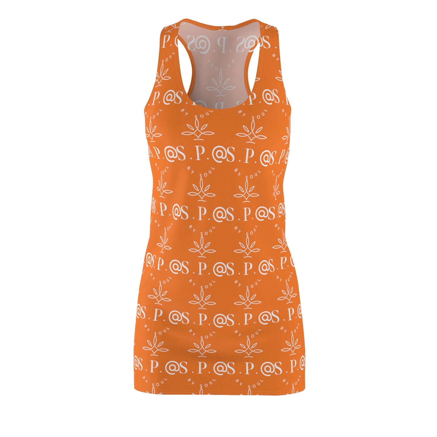 Vestido con espalda cruzada cortado y cosido para mujer - Naranja.