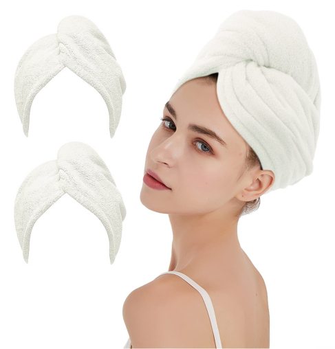 Scarf Hair Towel Shower Cap.