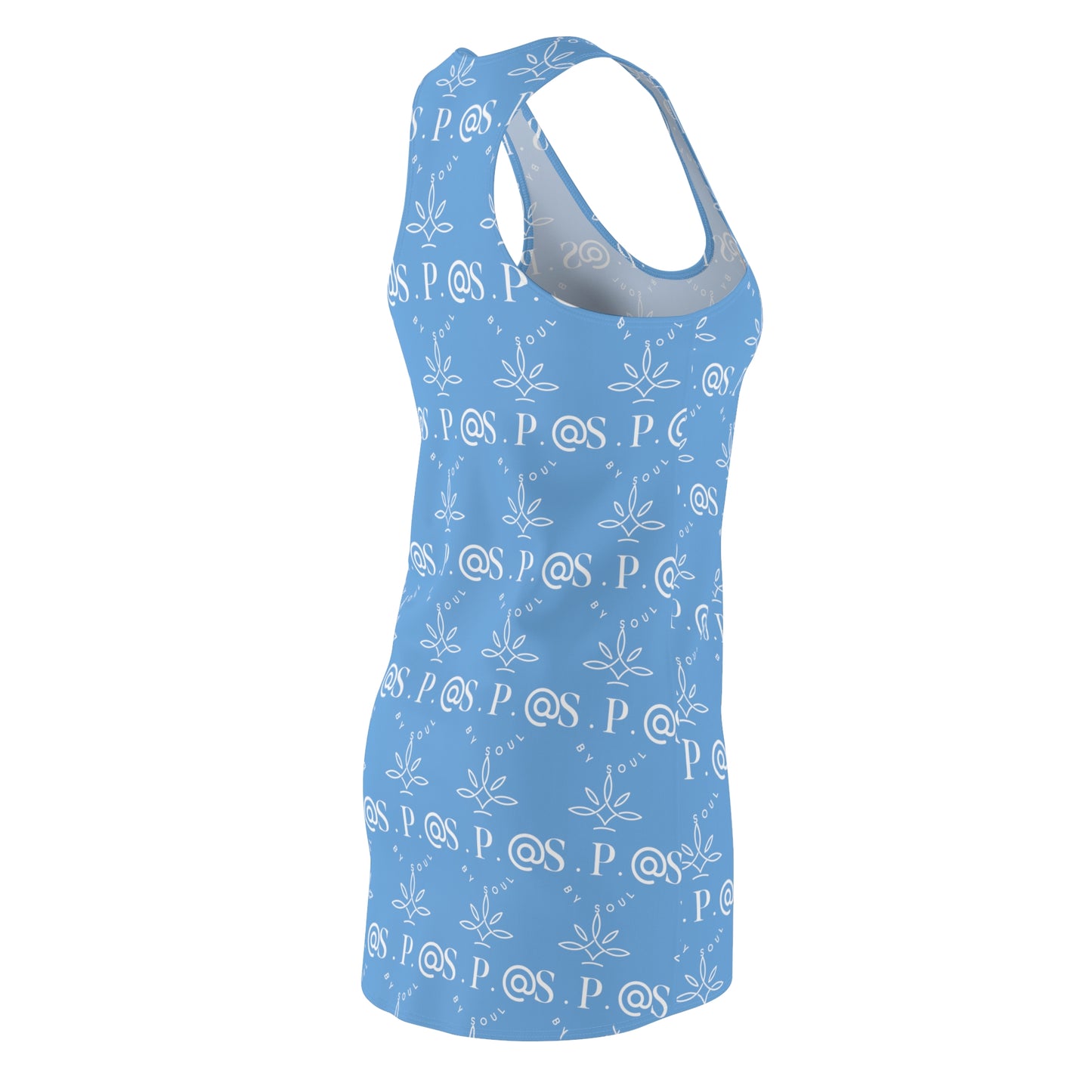 Women's Cut & Sew Racerback Dress -Light Blue.