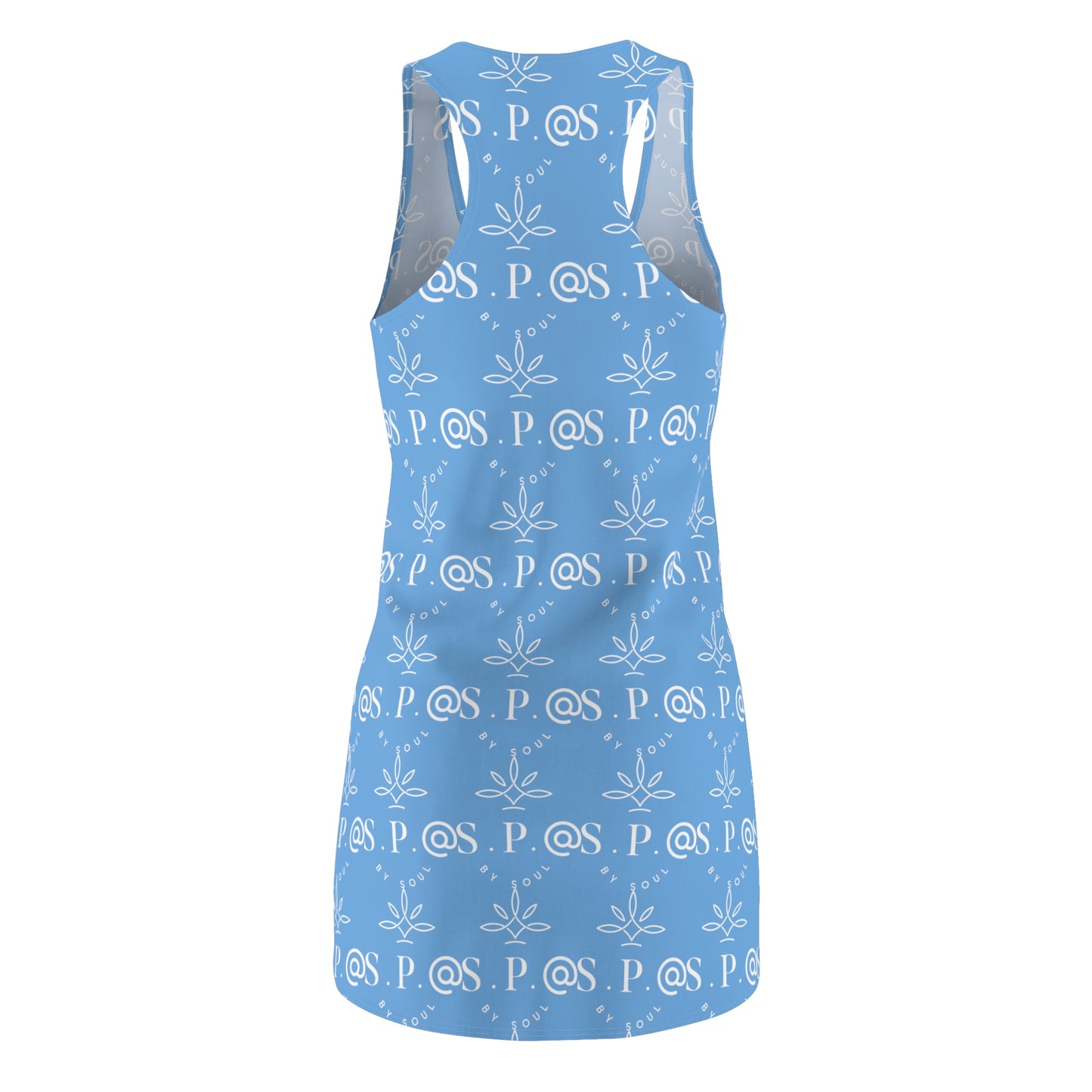 Women's Cut & Sew Racerback Dress -Light Blue.