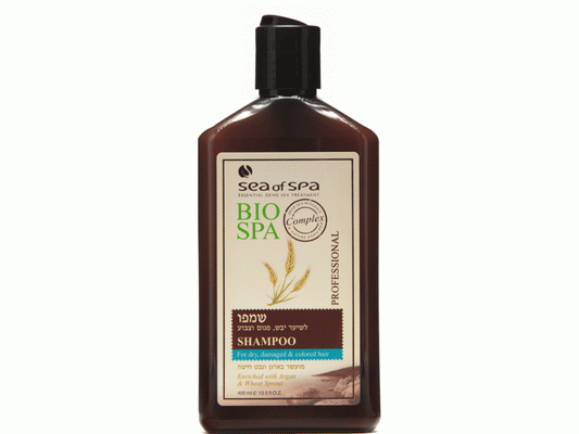 Bio Spa Professional Shampoo for Damaged Dry Colored Hair with Argan & Wheat Sprout