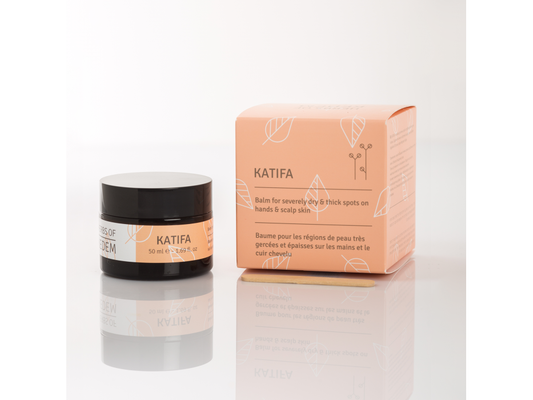 Kedem Cosmetics Katifa Organic Scalp And Hands Balm For Thickened Or Dry Skin.