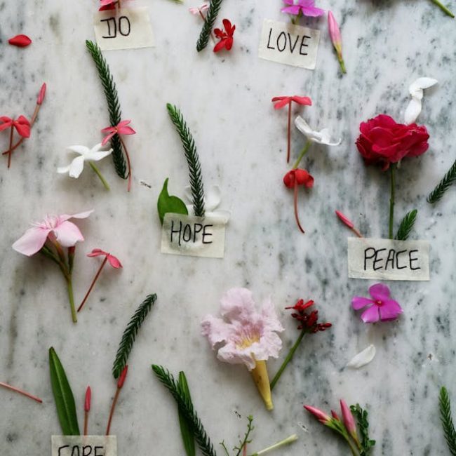flowers and emotions